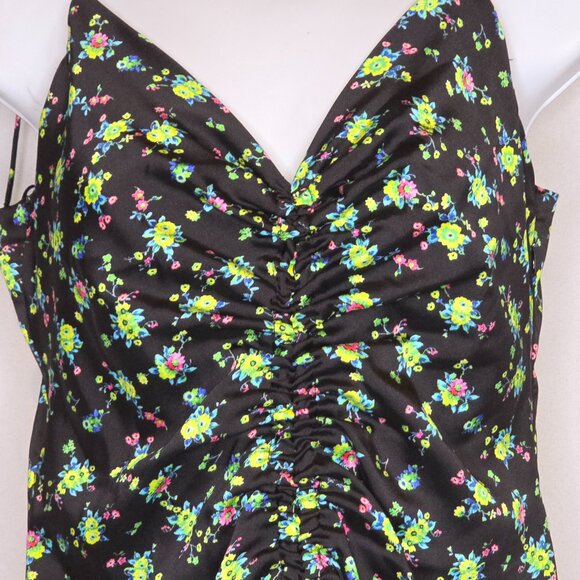 Sandro Paola Sleeveless Dress Black/Floral, Size 38, NWT - Picture 3 of 7